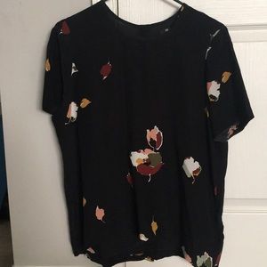 Madewell floral blouse